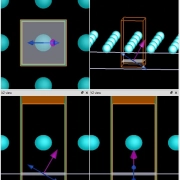 lumerical-bloch-boundary-conditions-phase-shift-comparison Lumerical FDTDにおけるブロッホ境界条件と周期境界条件の斜め入射比較。位相補正による境界散乱の抑制。