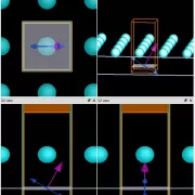 Lumerical FDTDにおけるブロッホ境界条件と周期境界条件の斜め入射比較。位相補正による境界散乱の抑制。